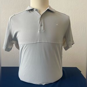 J. Lindeberg - Large Slim Fit, Grey with White - Back Vertical Logo